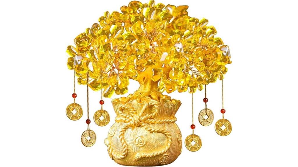 decorative crystal money tree