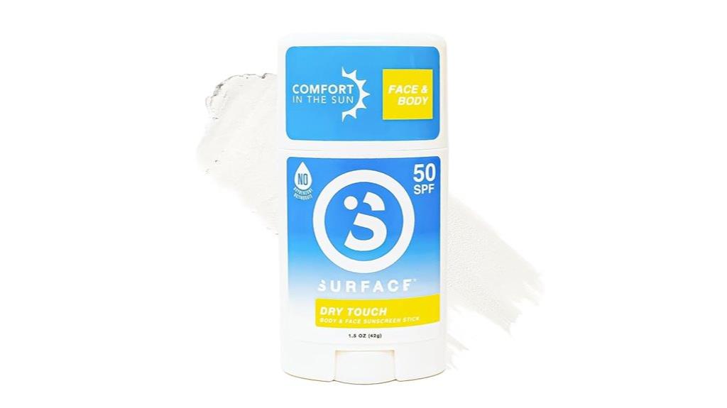 dry touch sunscreen stick