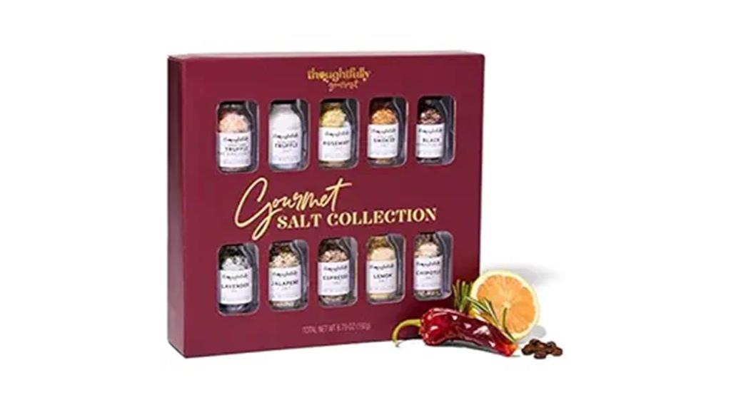 elegant gourmet salt selection