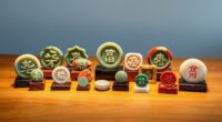 elegant stone money desk ornaments