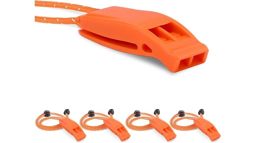 emergency whistles with lanyards