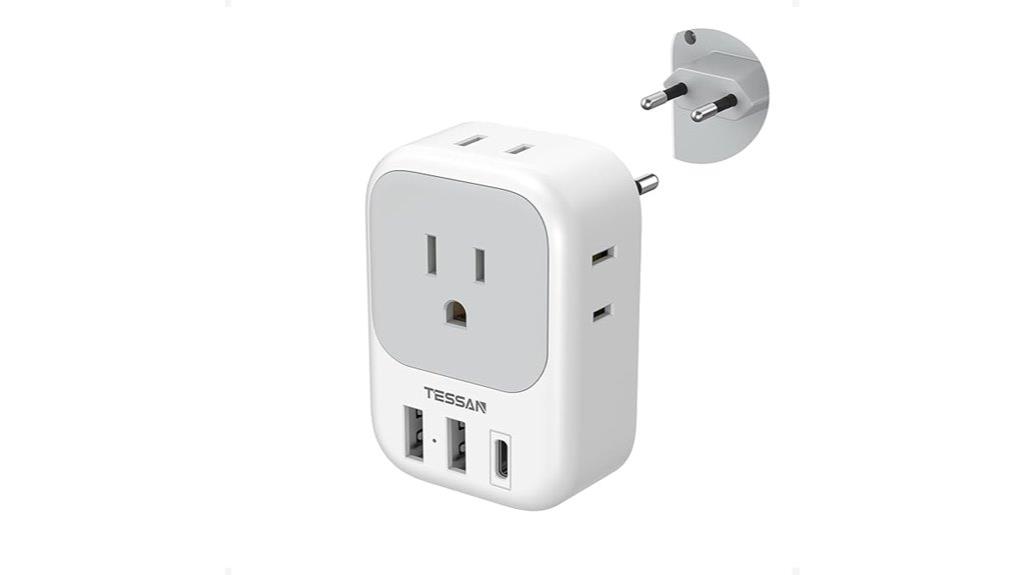 european plug with usb
