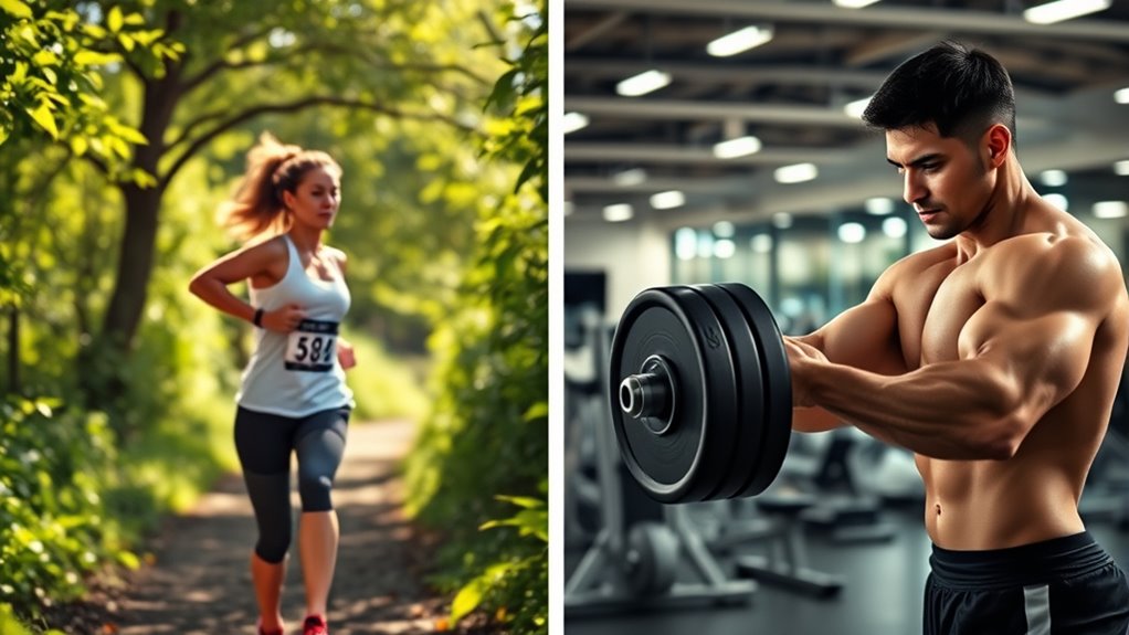 exercise types comparison