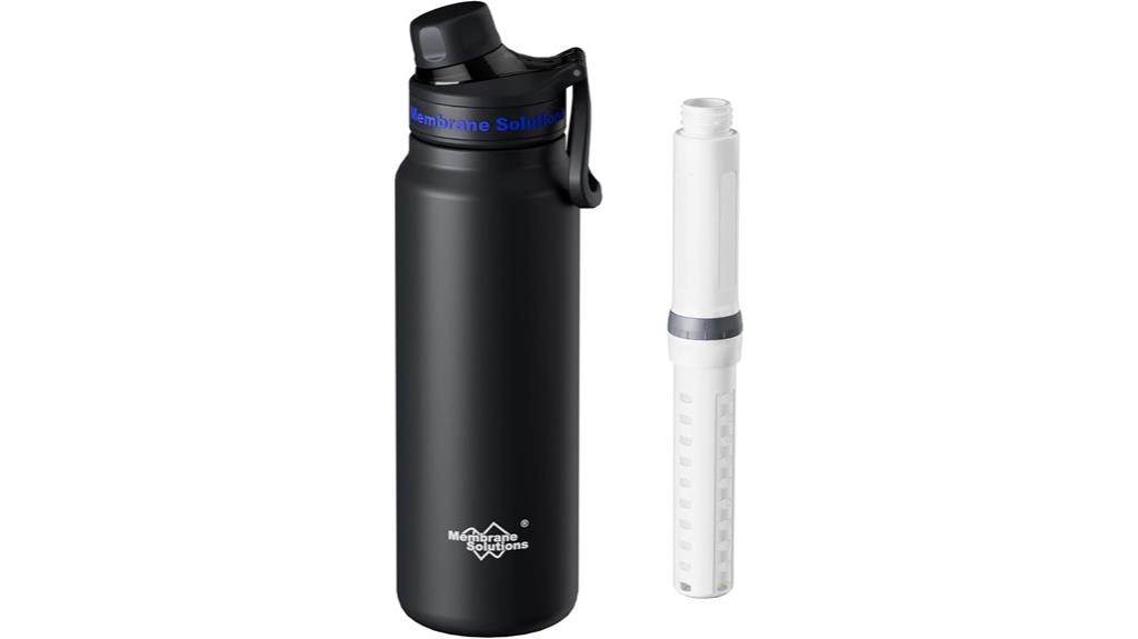 filtered stainless steel bottle