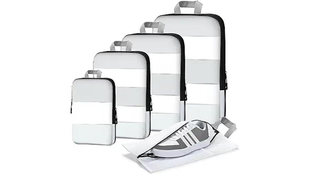 five piece travel organizers