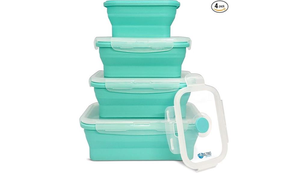 flexible silicone food containers