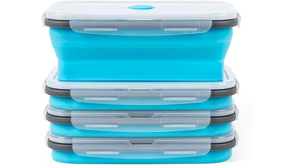 flexible silicone storage containers