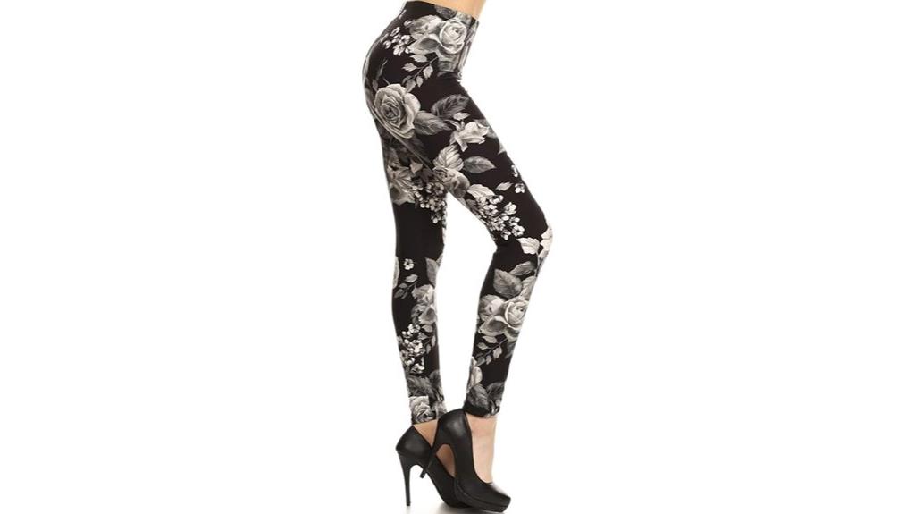 floral space print leggings