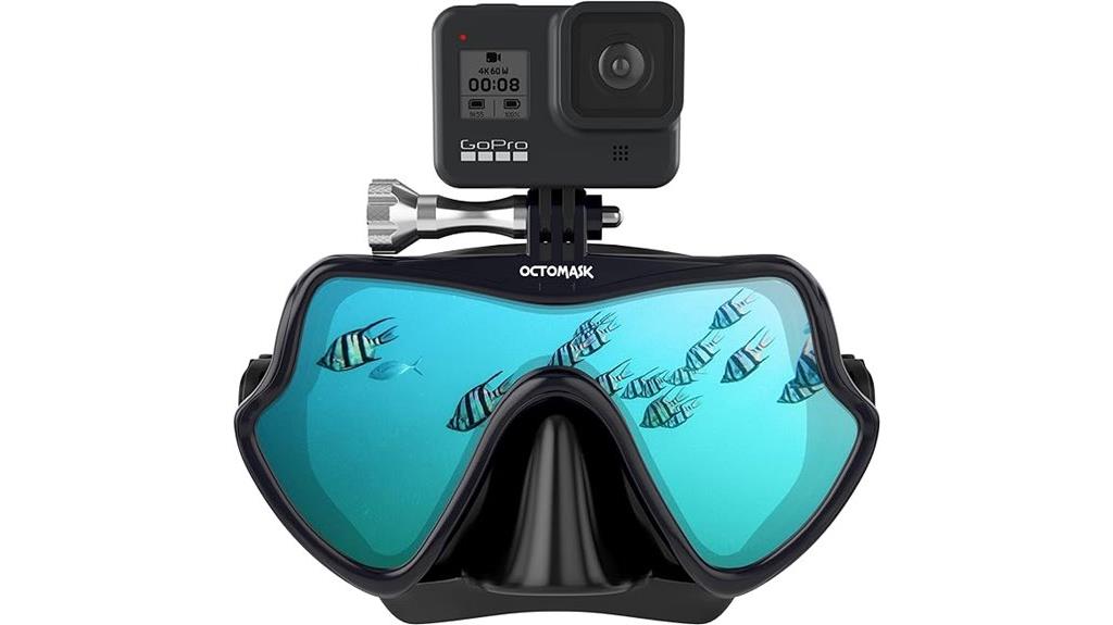 frameless gopro scuba mask