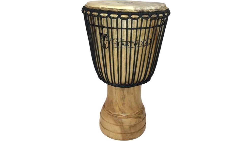 hand carved african djembe