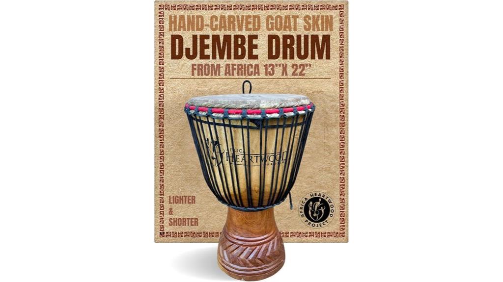 handcrafted african djembe drum
