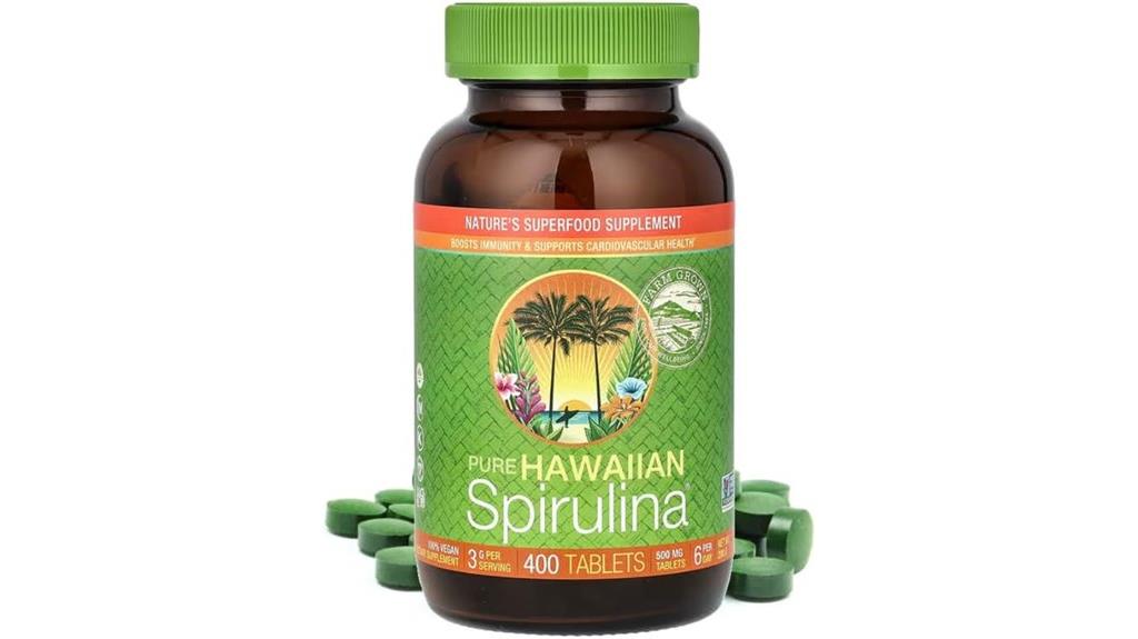 hawaiian spirulina 400 tablets