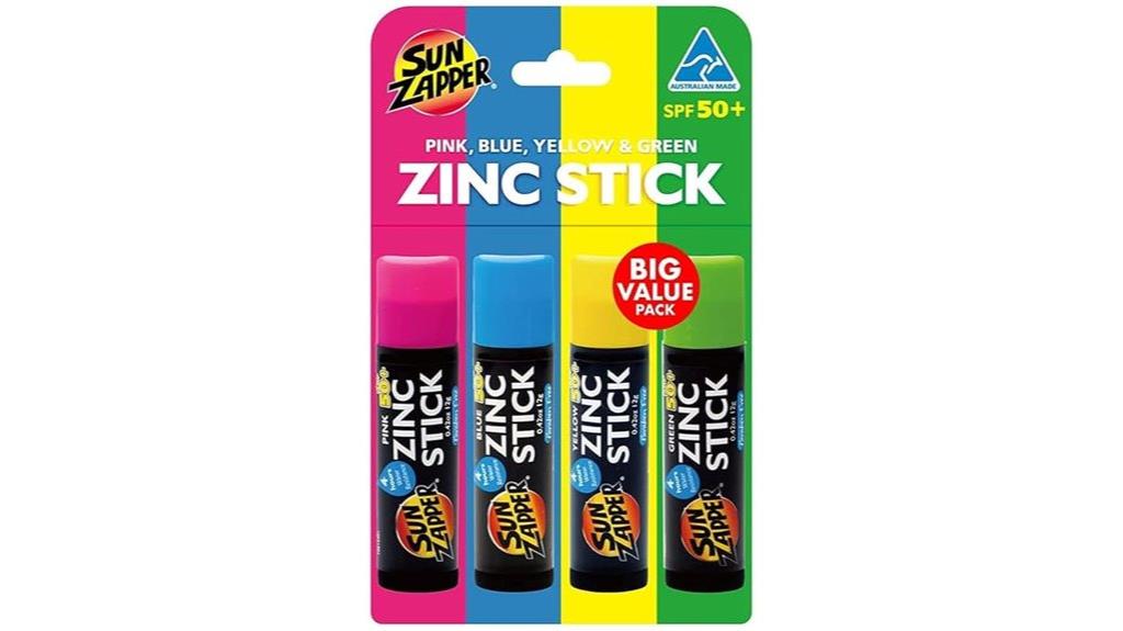 high spf zinc sunscreen sticks