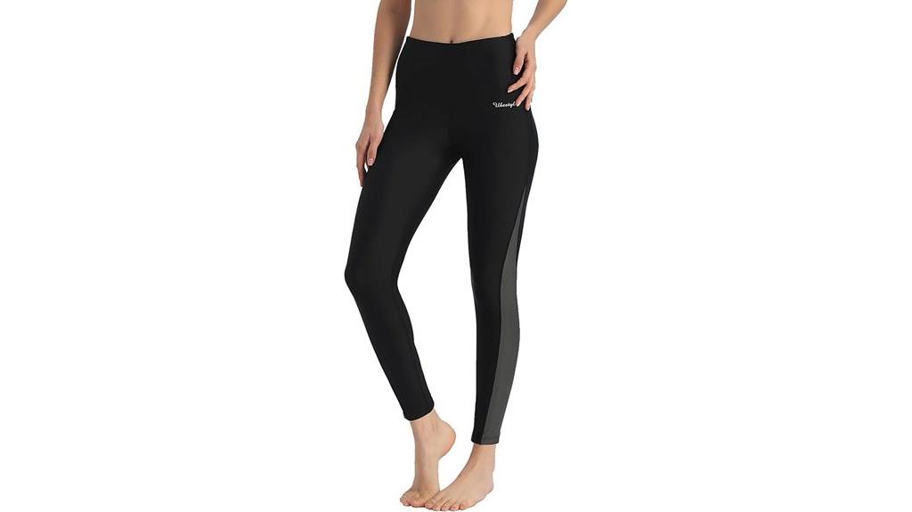 high waist upf swim leggings