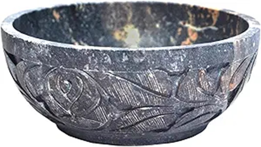 indian marble soapstone smudge pot