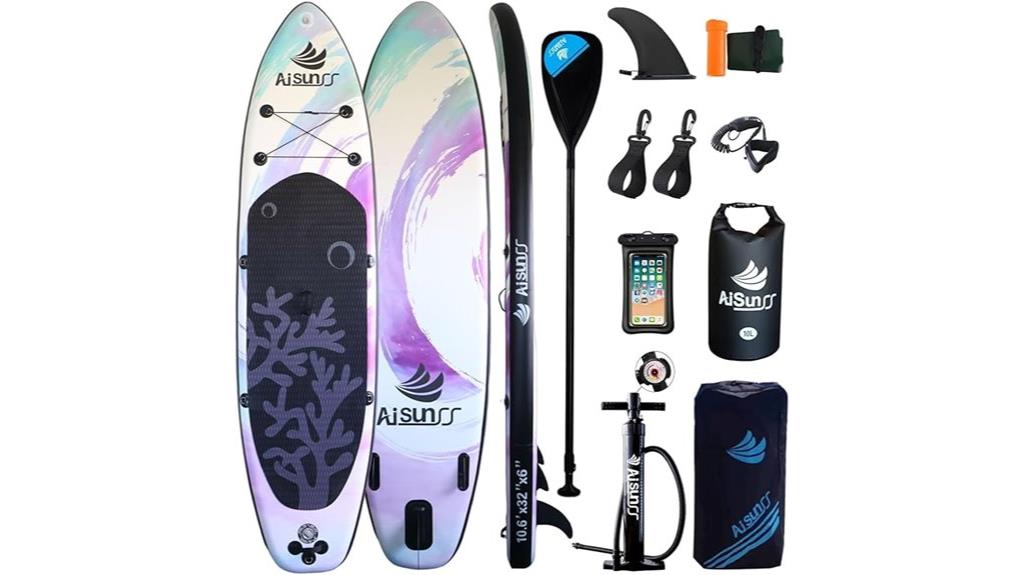inflatable adult paddleboard set