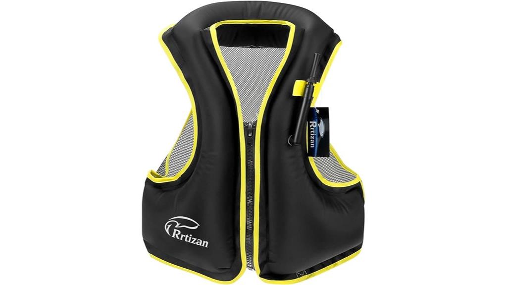 inflatable adult snorkel vest