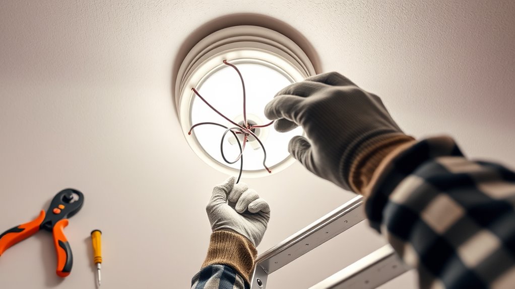 install light fixture safely