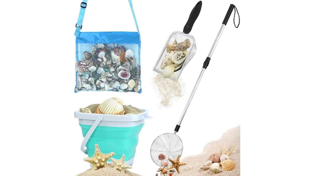 kids blue shark tooth sifter