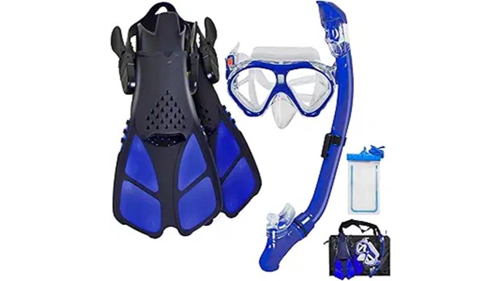 kids snorkeling gear set