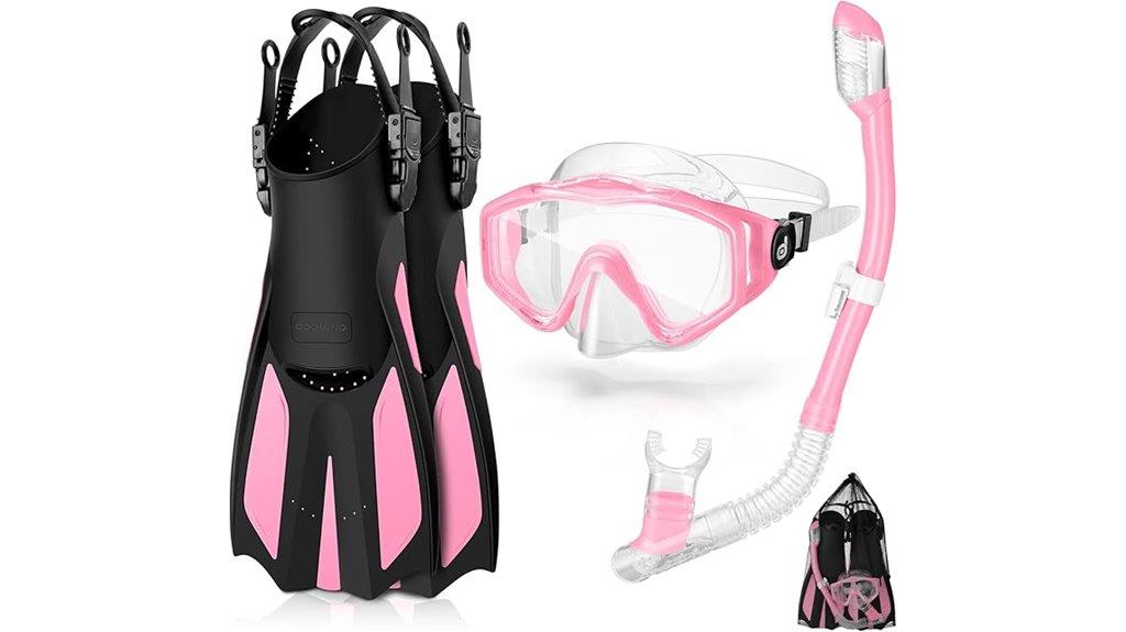 kids snorkeling gear set
