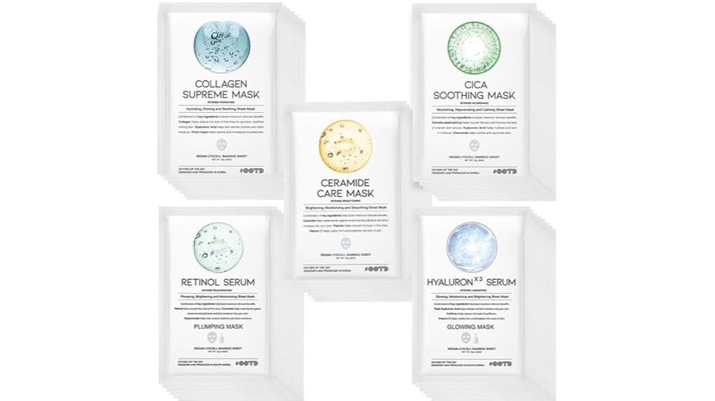 korean face mask set