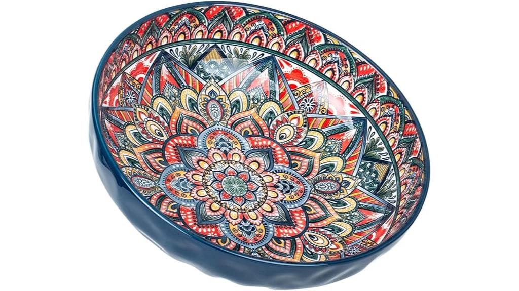 large bohemian porcelain bowls