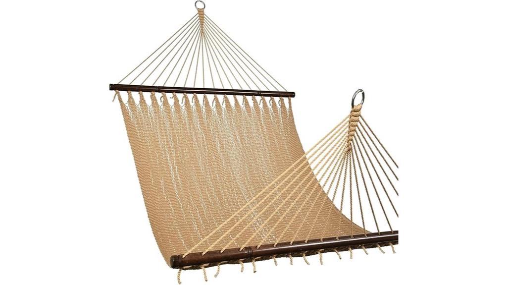 large double hammock with spreader bars