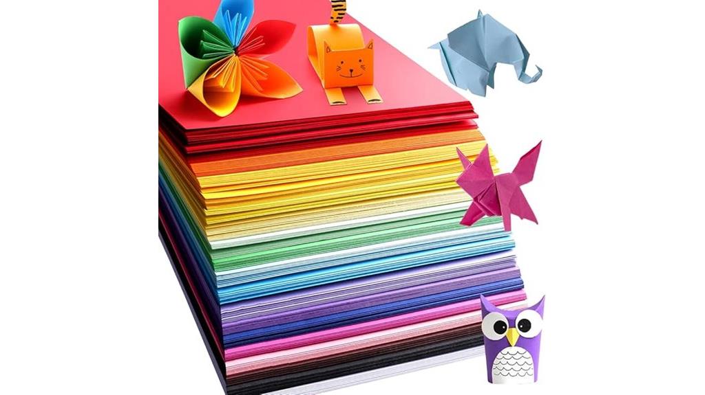 large pack of origami paper