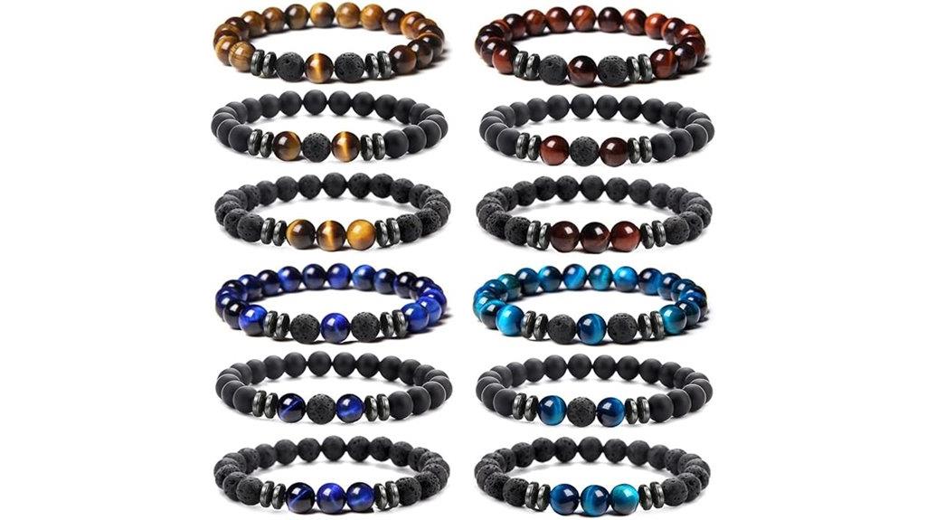 lava rock beaded bracelets