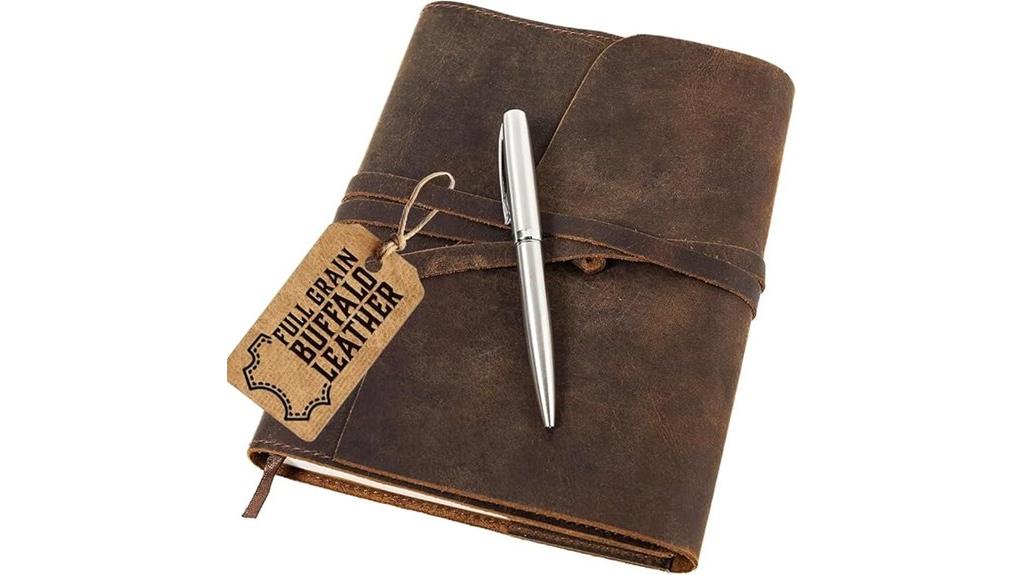 leather travel notebook