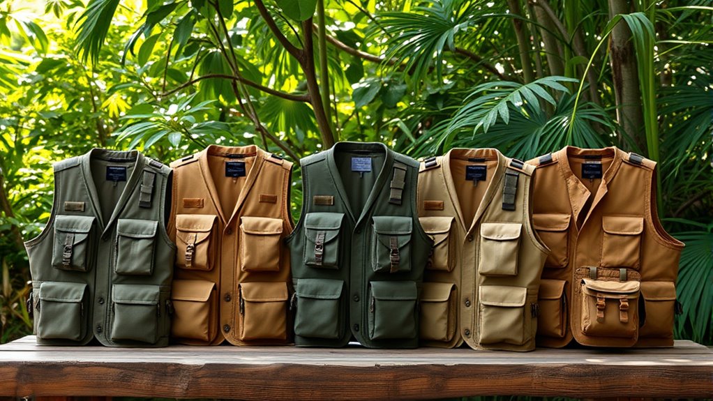 lightweight safari vest options
