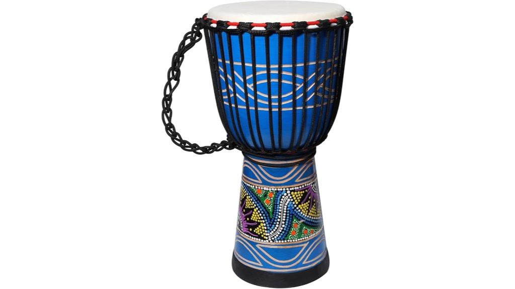 mahogany goatskin djembe