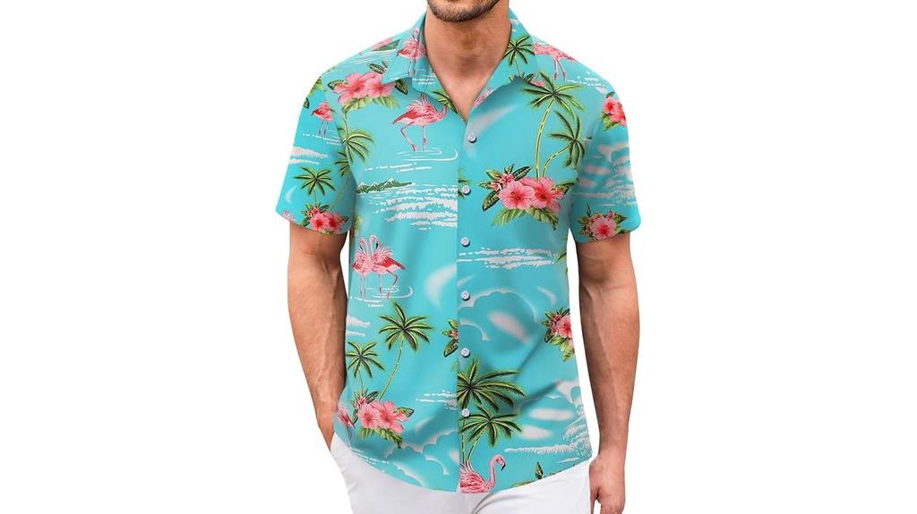 men s tropical short sleeve shirt