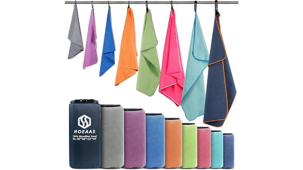 microfiber camping towels pack