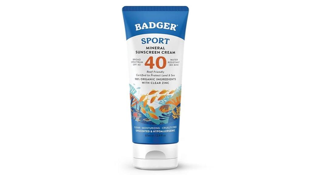 mineral spf 40 sunscreen