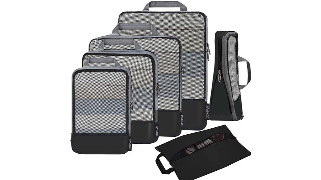 multi size travel packing cubes