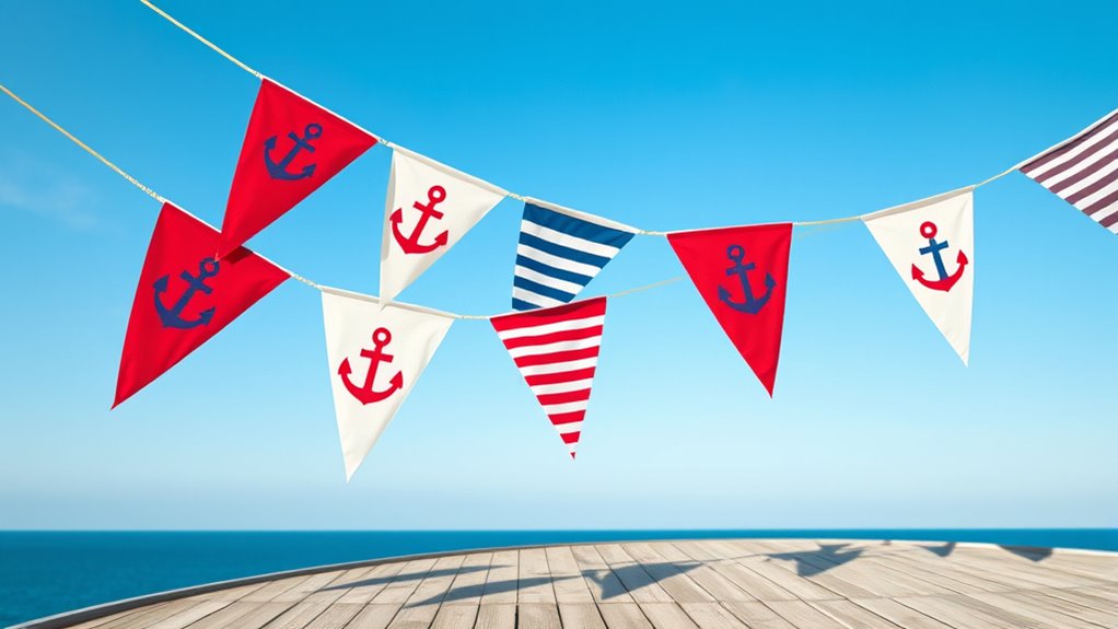nautical flag pennant decor