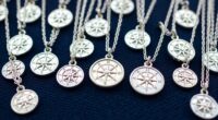 nautical star compass pendant necklaces