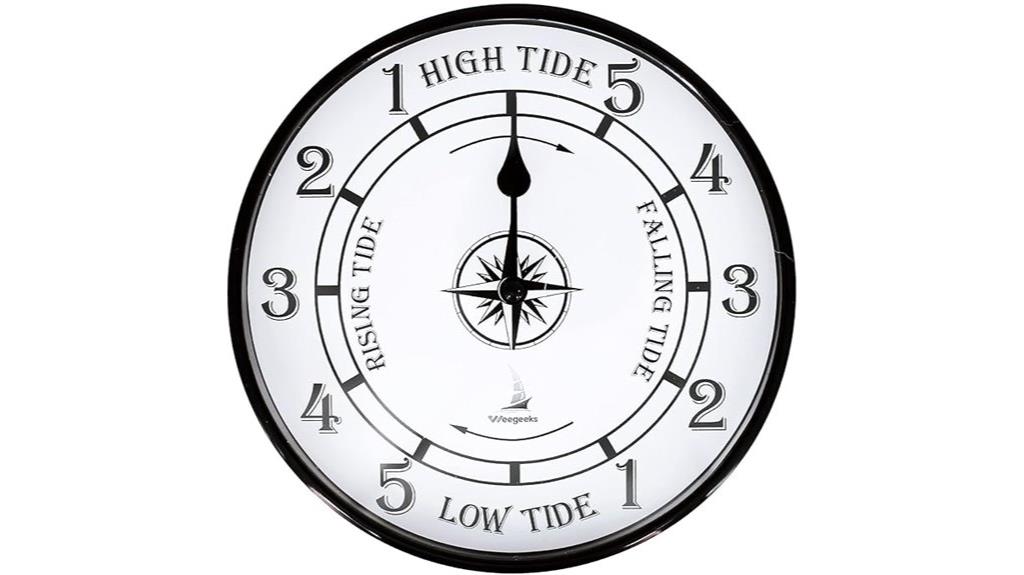 nautical tide wall clock
