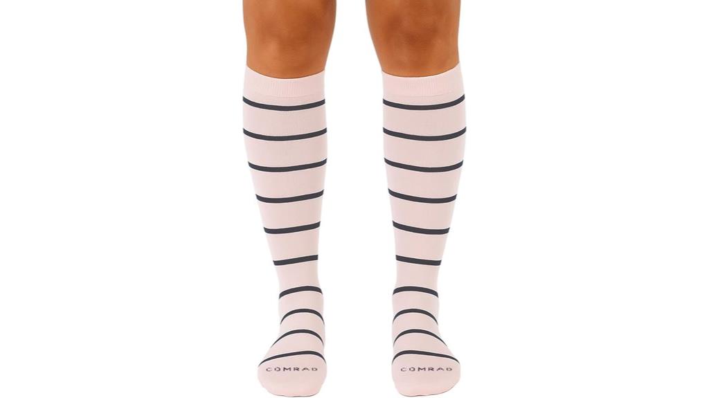 nylon knee high compression socks