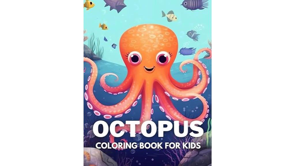 octopus coloring book underwater
