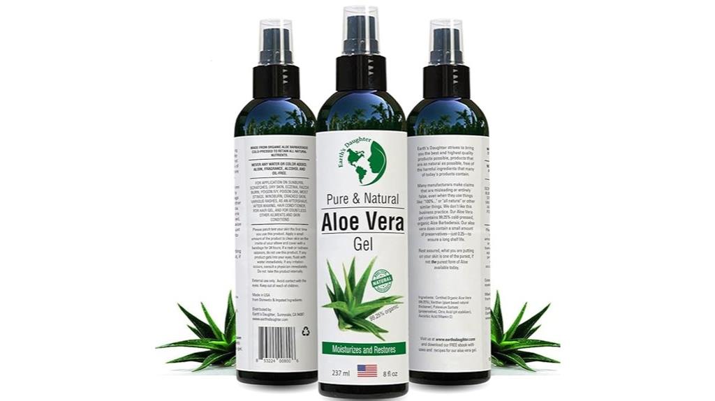 organic aloe vera gel