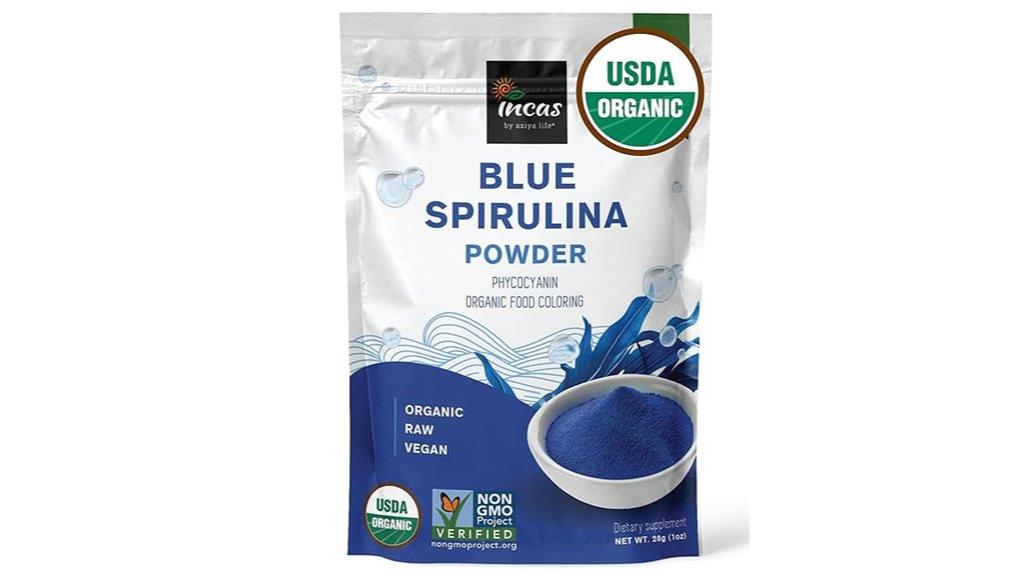 organic blue spirulina powder