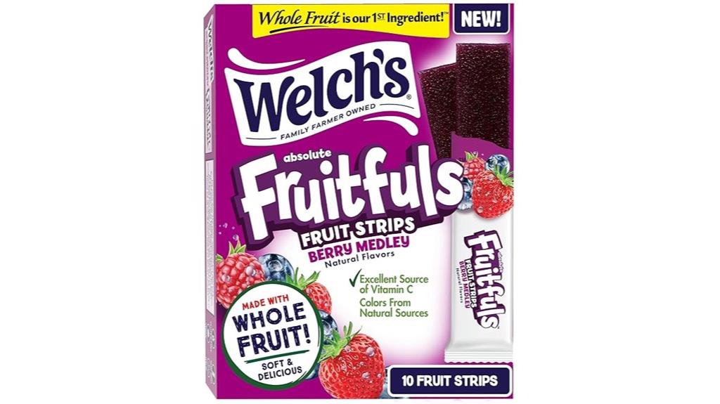 pack of ten fruit strips