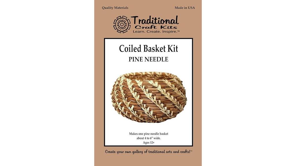 pine needle coiled basket