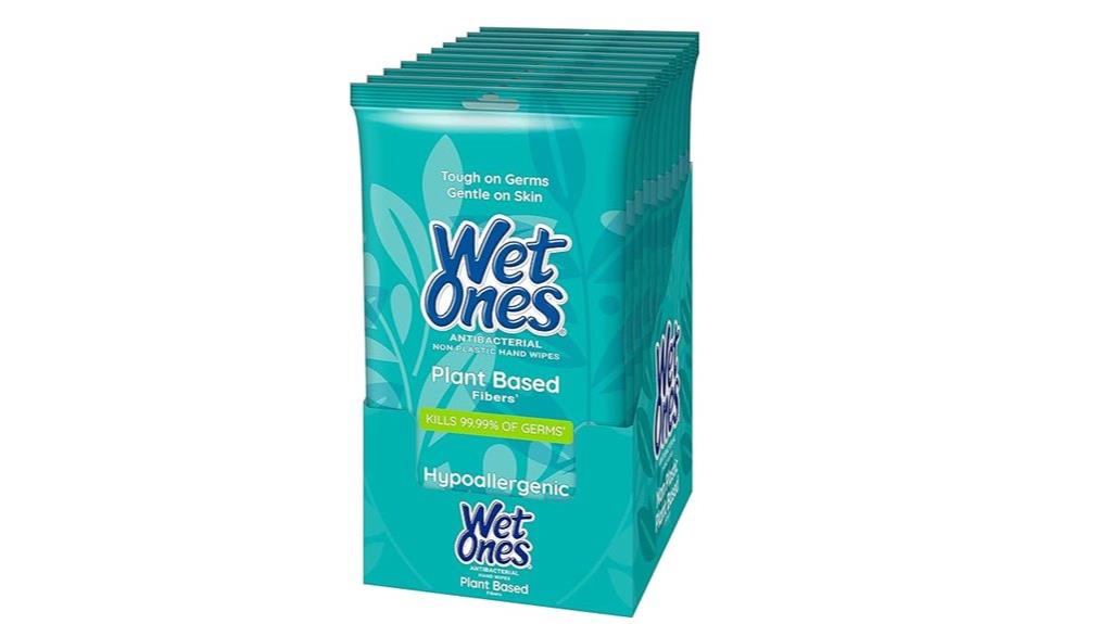 plant based hand wipes pack