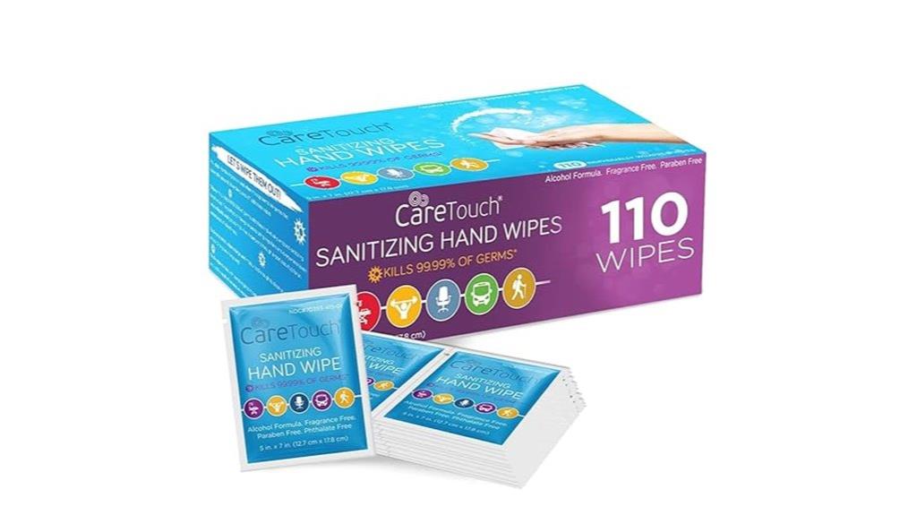 portable disinfectant wipe pack