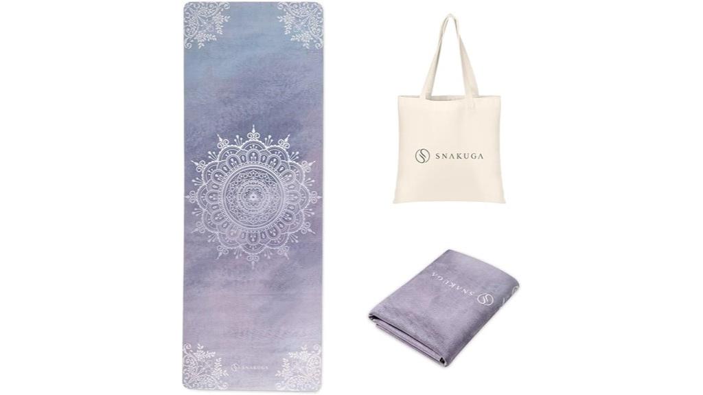 portable non slip yoga mat