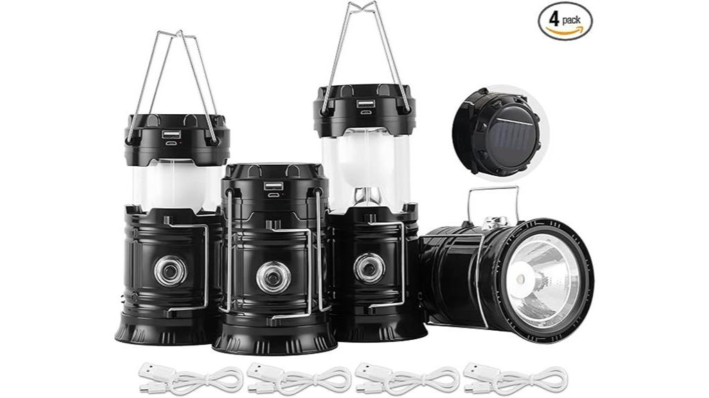 portable solar camping lantern